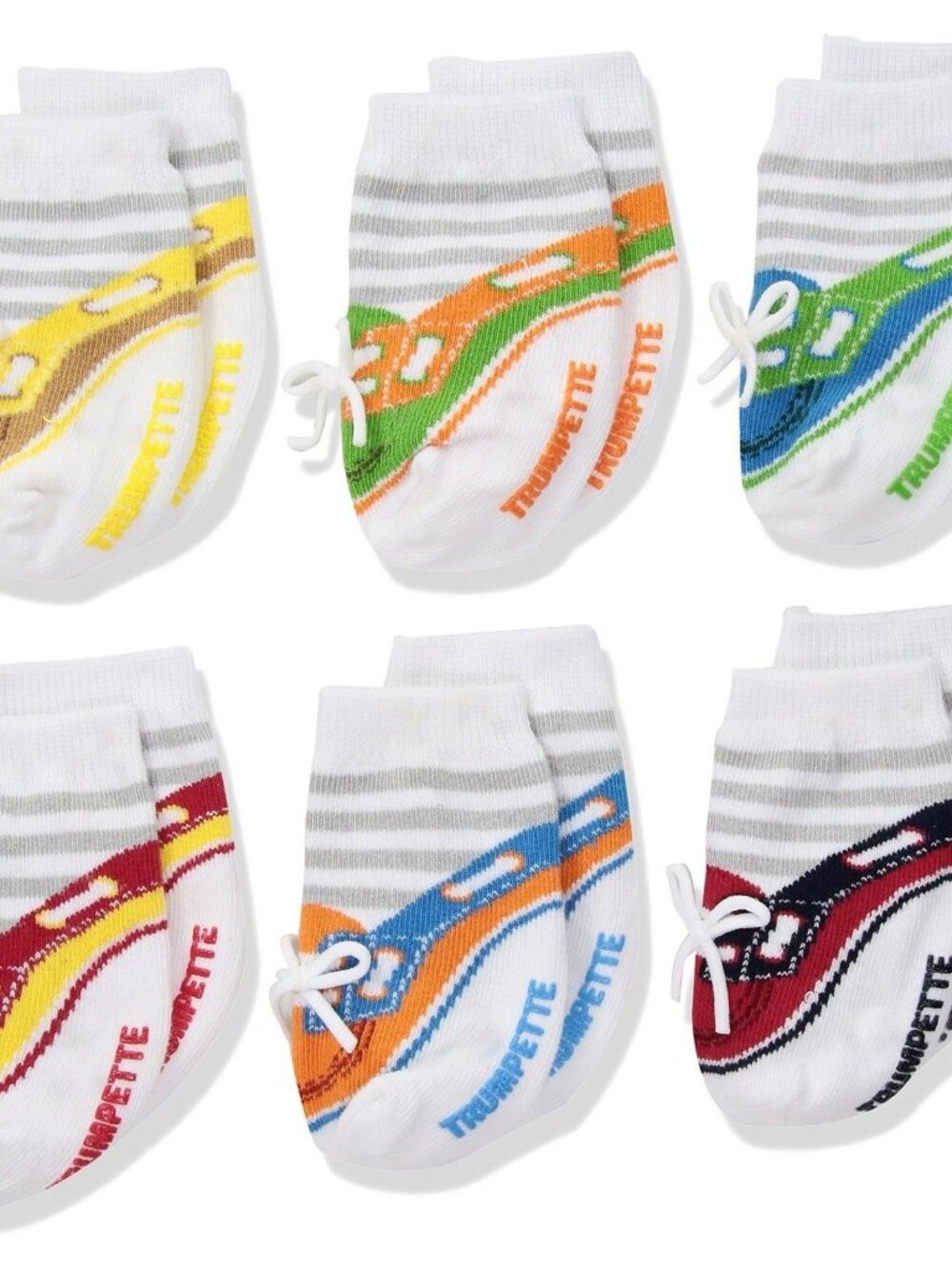 Trumpette Baby Boys Sailor Socks - Assorted Bright Colors (0-12 Months)